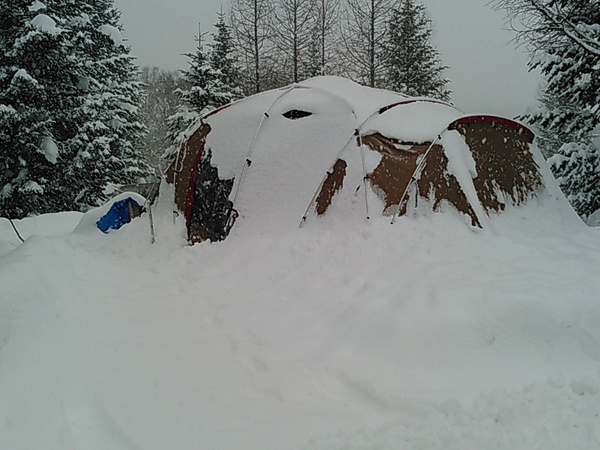 160109 ニセコサヒナキャンプ場【初めての雪中キャンプ♪】