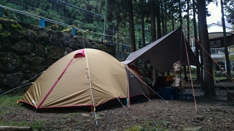 クアハウス山小屋でキャンプ