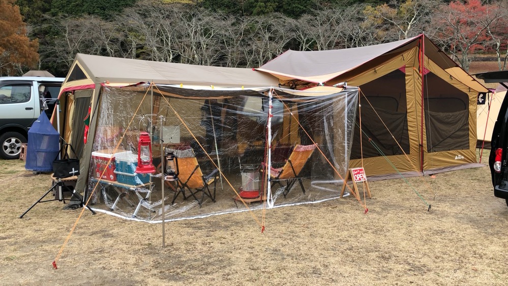 初！志高湖でキャンプ