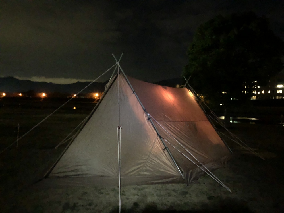 2018年 初ソロキャンプ in 直方オートキャンプ場