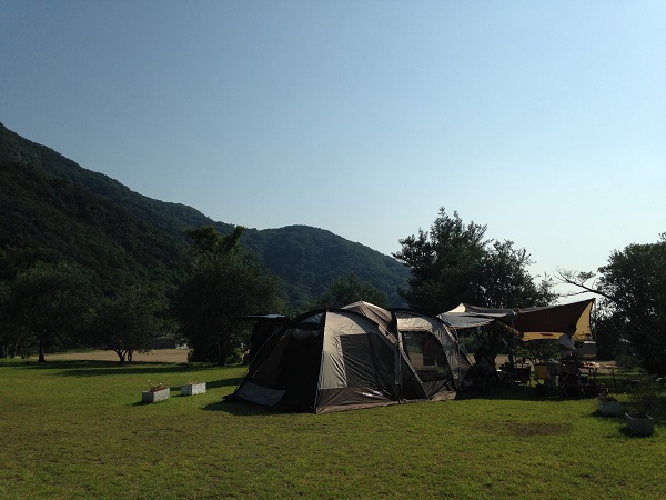 小豆島オートビレッジYOSHIDAでキャンプ１日目