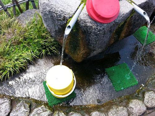 山の神様がくれた水 山の神様がくれた水