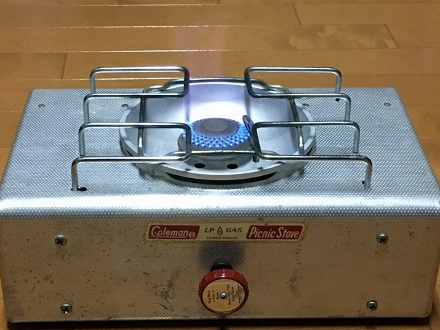 Coleman 5404 Picnic stoveのカセットガス化 Coleman 5404 Picnic stoveのカセットガス化