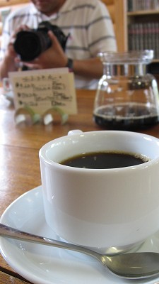 山の上のコーヒー