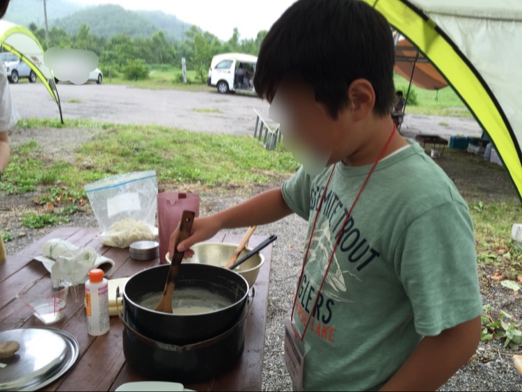 無印南乗鞍キャンプ場（雨雨キャンプと豆腐作り…の巻