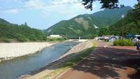 キャンプイン海山　景色　銚子川