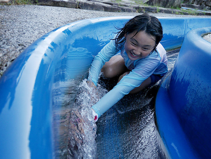 たまには真水に浸かりたいじゃないか in　香六ダム公園キャンプ場