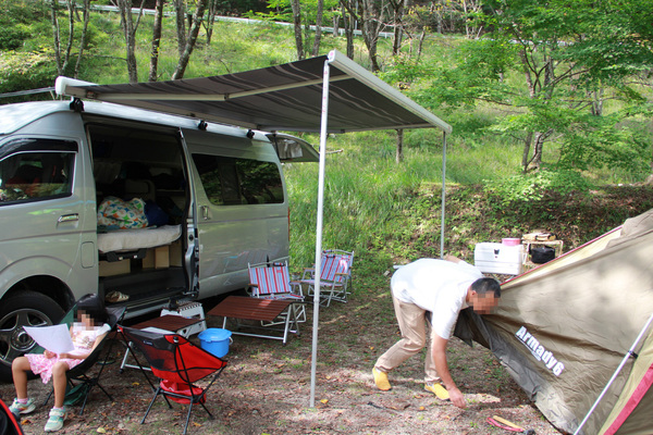 SWキャンプ前半　信州伊那谷中川村　桑原オートキャンプ場（2015年9月21日～22日）