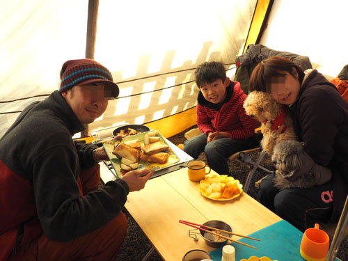 年越しキャンプ in キャンプ&キャビンズ那須高原 2日目