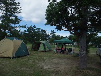 大淀西海岸　ムーンビーチキャンプ場（2012年7月）