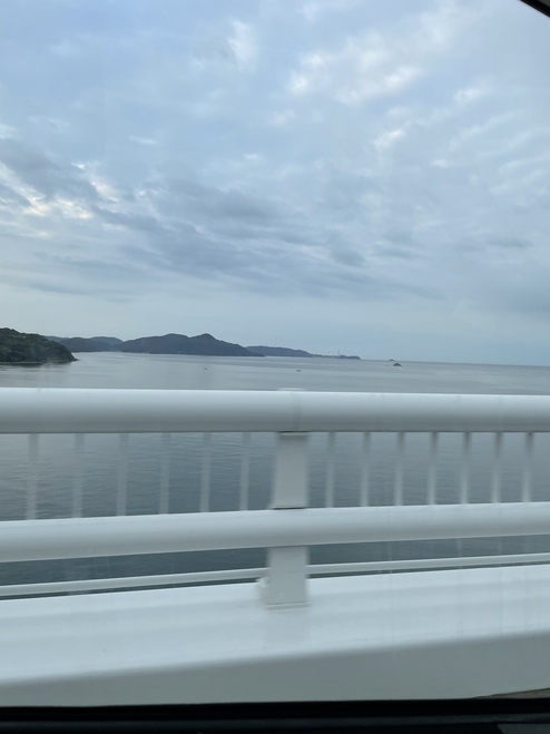 今朝の西海大島大橋周辺の海 今朝の西海大島大橋周辺の海