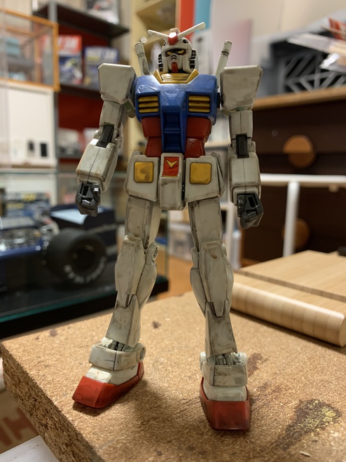 バンダイ1/144ガンダム完成⤵︎汚くすればいいってものではないです バンダイ1/144ガンダム完成⤵︎汚くすればいいってものではないです