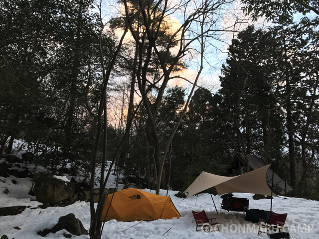 2017年初キャンプはNOストーブな雪中キャンプ、の巻。