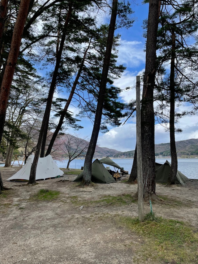 4月16-17日 木崎湖湖畔にて,,, 4月16-17日 木崎湖湖畔にて,,,