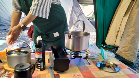 木曽駒冷水公園キャンプ場 食事 木曽駒冷水公園キャンプ場 食事