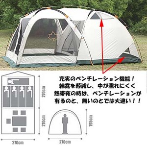 お手頃価格の2ルームテント:ロゴス neosドゥーブル500