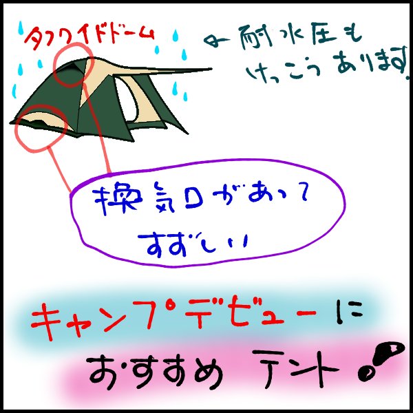 コールマンタフワイドドーム特徴
