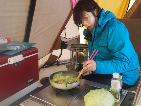 雪中キャンプ　in メープル那須高原　2012・2・25～26　1日目