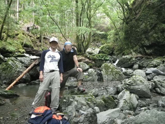 明神滝までを往復