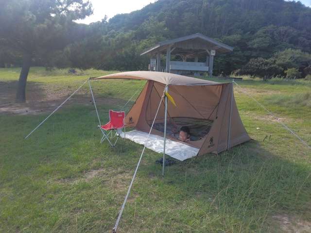1600円のテント本気張り!!! 1600円のテント本気張り!!!