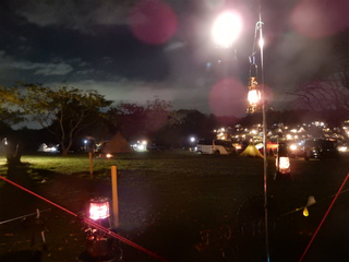 サイトから眺める森まきの夜景 サイトから眺める森まきの夜景