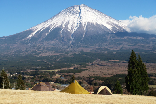 2度目のソロキャンは富士山どーん！ 12月9日～10日