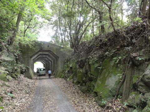 熊延鉄道の遺跡（八角トンネル）二俣橋（ふたまたばし）佐俣（さまた）の湯 に行って来た