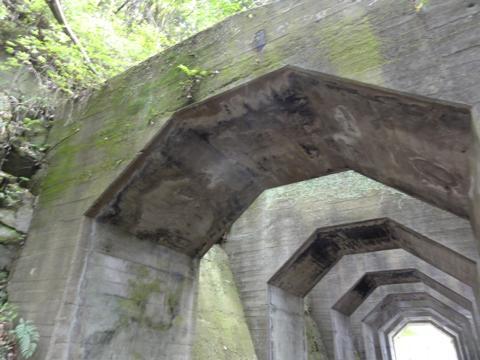 じろそ村キャンプ場の廃墟から熊延鉄道(八角トンネル)へ じろそ村キャンプ場の廃墟から熊延鉄道(八角トンネル)へ