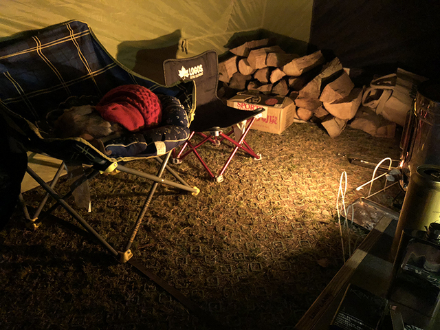 １１月１９日～２０日ウエストリーバオートキャンプ場（一泊二日・初氷点下キャンプ） その２：一日目午後～就寝まで