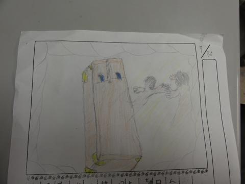 夏休みの宿題の絵日記