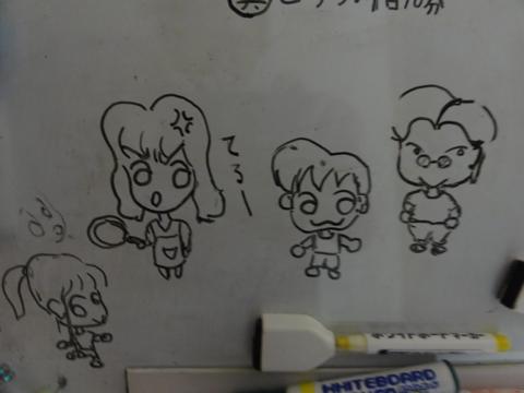 家族の肖像・・・じゃ無くて、キャラ似顔絵