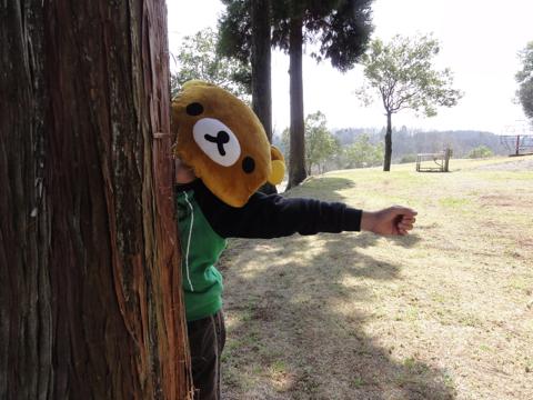 歌瀬キャンプ場にかぶり物劇場が出没!
