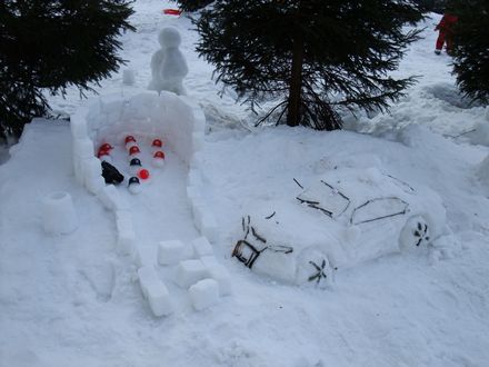 雪像作り