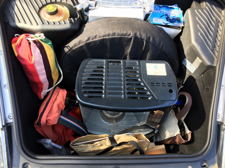 トランクが開かなくて、キャンプのゴミが取り出せない・・・ トランクが開かなくて、キャンプのゴミが取り出せない・・・