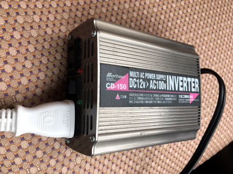 インバータでTV+BDプレーヤー インバータでTV+BDプレーヤー