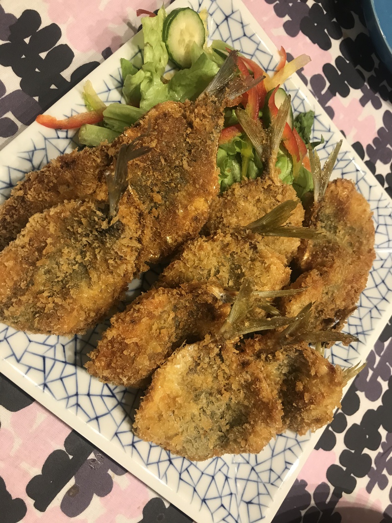 豊浜産アジと夜釣りの料理 豊浜産アジと夜釣りの料理