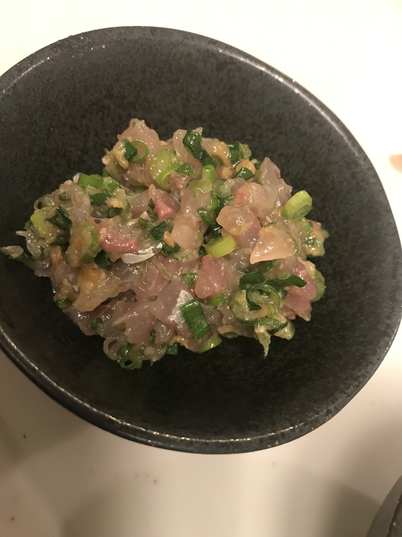 豊浜産アジと夜釣りの料理 豊浜産アジと夜釣りの料理