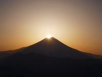 七面山ダイアモンド富士