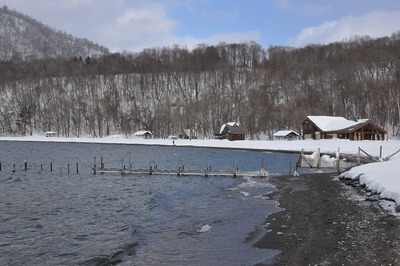 冬の支笏湖