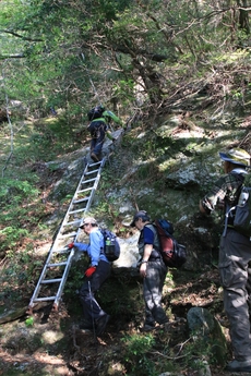 大崩山登山