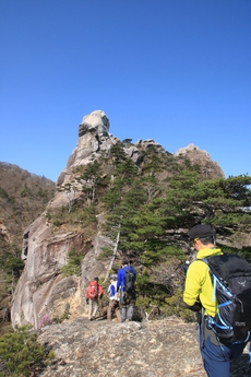 大崩山登山
