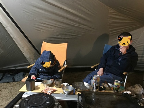 赤穂海浜公園で牡蠣キャンプ 赤穂海浜公園で牡蠣キャンプ