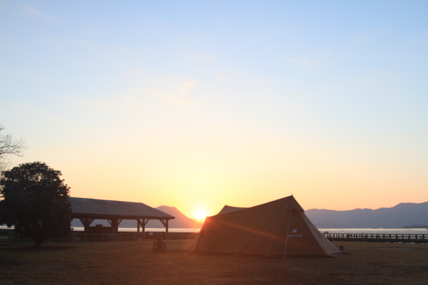 大久野島キャンプ場　2014年3月21日～23日