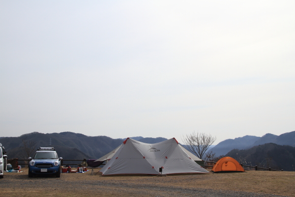 今年初キャンプ！初・西山高原！　2017年3月4日～5日