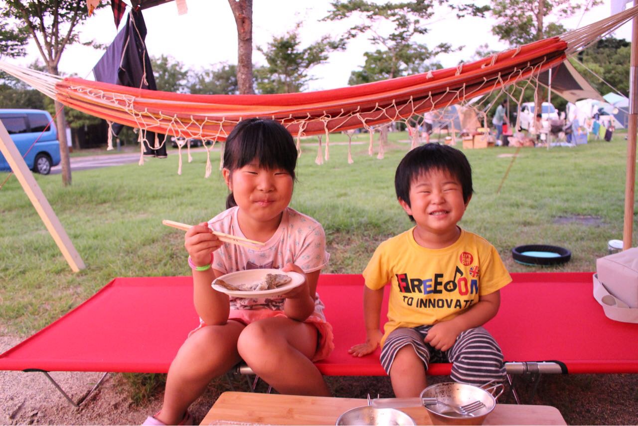 ついに念願の地でファミキャン！夏休みキャンプだぁ（青川峡キャンピングパーク：2015/07/25_26）その２