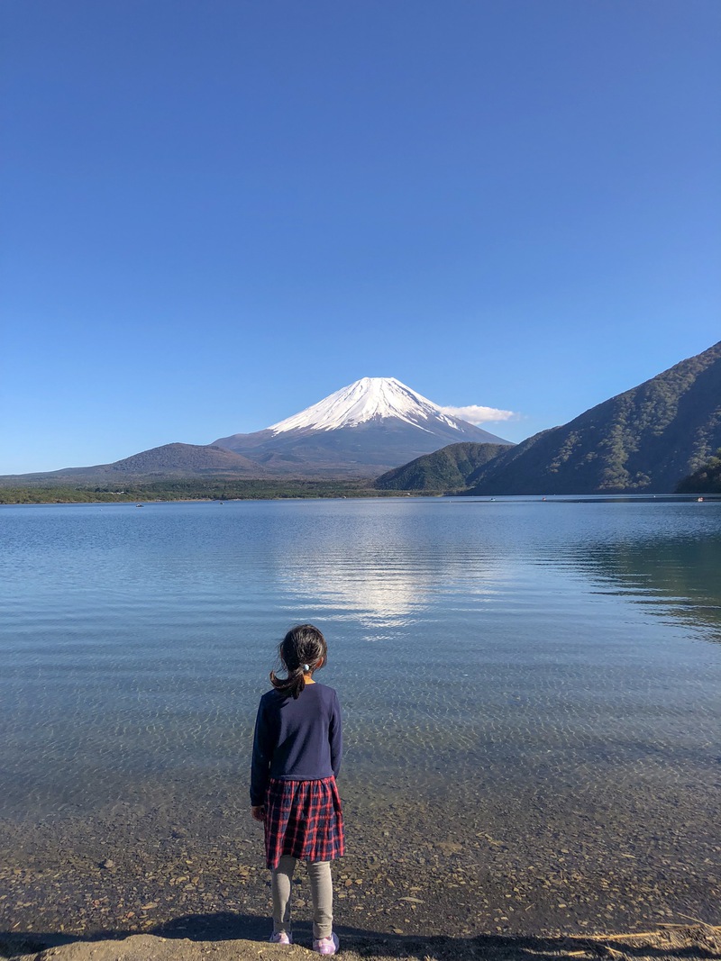 冠雪!富士山湖畔で初父娘キャンプ 〜浩庵キャンプ場 冠雪!富士山湖畔で初父娘キャンプ 〜浩庵キャンプ場
