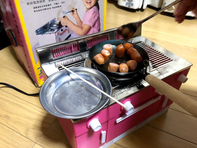 MINIたき火フライパンジーズニングとママレンジで使ってみた MINIたき火フライパンジーズニングとママレンジで使ってみた