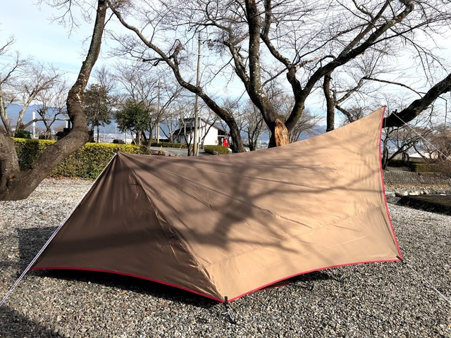 snowpeak ヘキサイーズ1 初張り&寸法を色々測ってみた snowpeak ヘキサイーズ1 初張り&寸法を色々測ってみた