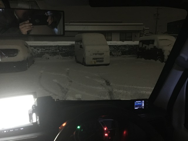 二日連続の雪道走行でした 二日連続の雪道走行でした
