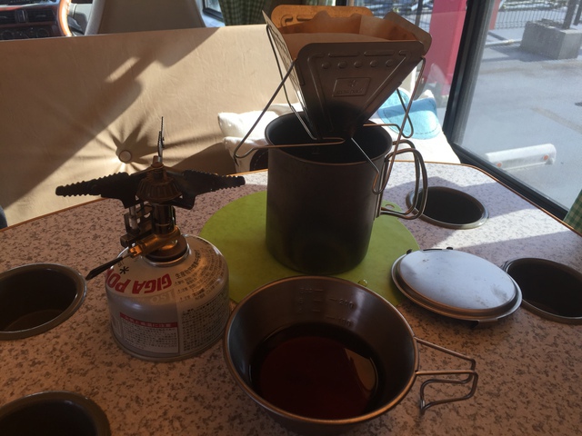 テントむし 車中飯 カップ焼きそば&珈琲 テントむし 車中飯 カップ焼きそば&珈琲